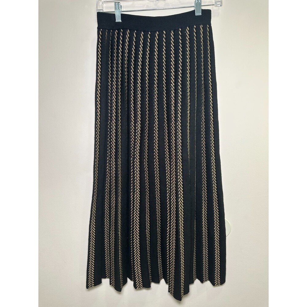Max Studio Womens Pleated Sweater Midi Skirt SIZE XS